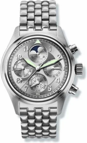 IWC Pilot's Watch Spitfire Chronograph Perpetual Calendar Stainless Steel / Silver / Sincere IW3757-06 (IW375706)